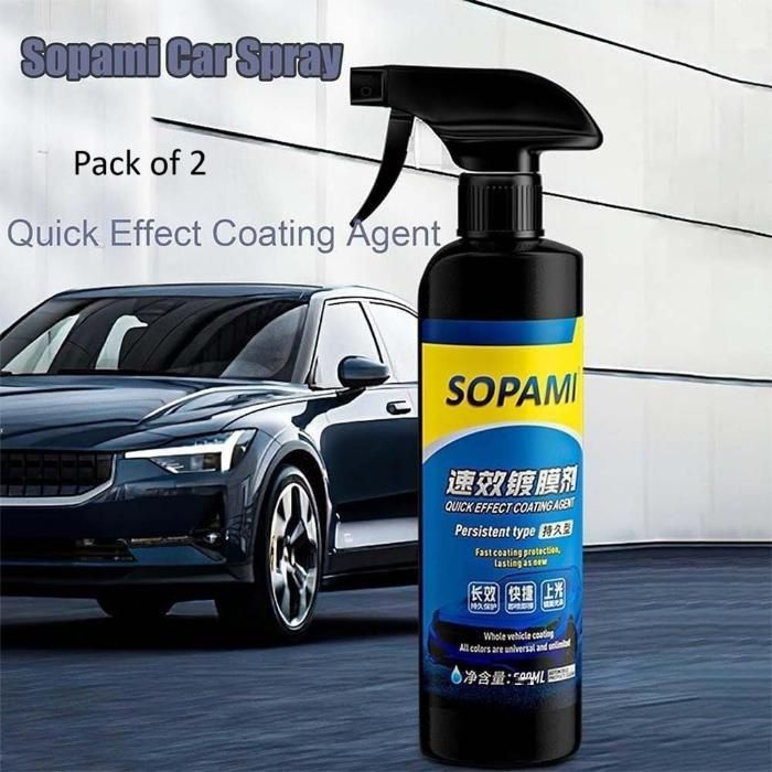 ✨ THE ULTIMATE SHINE: Sopami Nano-Ceramic Quick Coating Spray (Pack of 2)