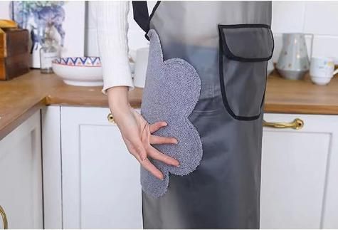 ClearGuard™ Pro – Adjustable Oil-Proof & Waterproof Transparent Cooking Apron