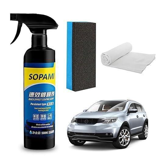 ✨ THE ULTIMATE SHINE: Sopami Nano-Ceramic Quick Coating Spray (Pack of 2)