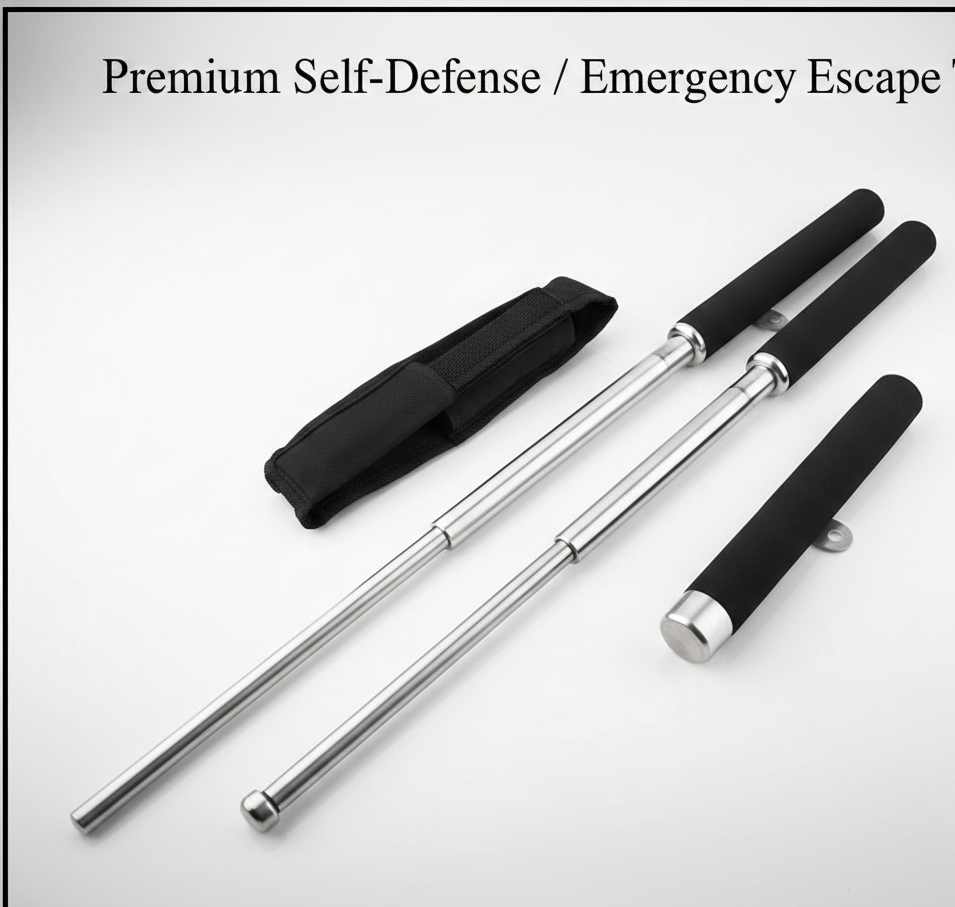 🛡️ THE GUARDIAN: Heavy-Duty Tactical Self-Defence Rod (Extendable)