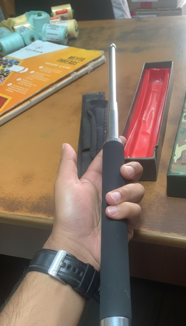 🛡️ THE GUARDIAN: Heavy-Duty Tactical Self-Defence Rod (Extendable)