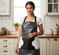 ClearGuard™ Pro – Adjustable Oil-Proof & Waterproof Transparent Cooking Apron