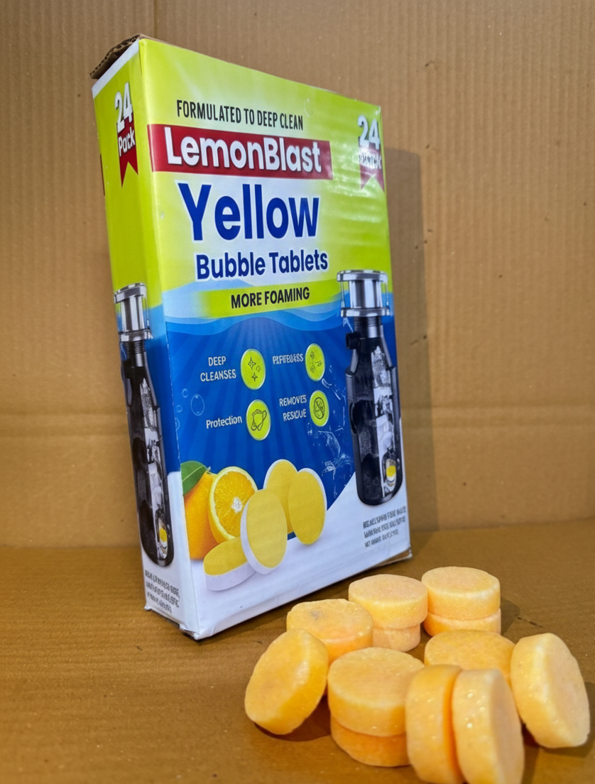 LemonBlast Yellow Bubble Tablets (24pc)