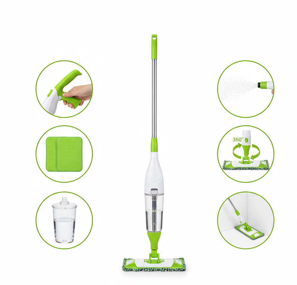 360° Professional Microfiber Floor Spray Mop
